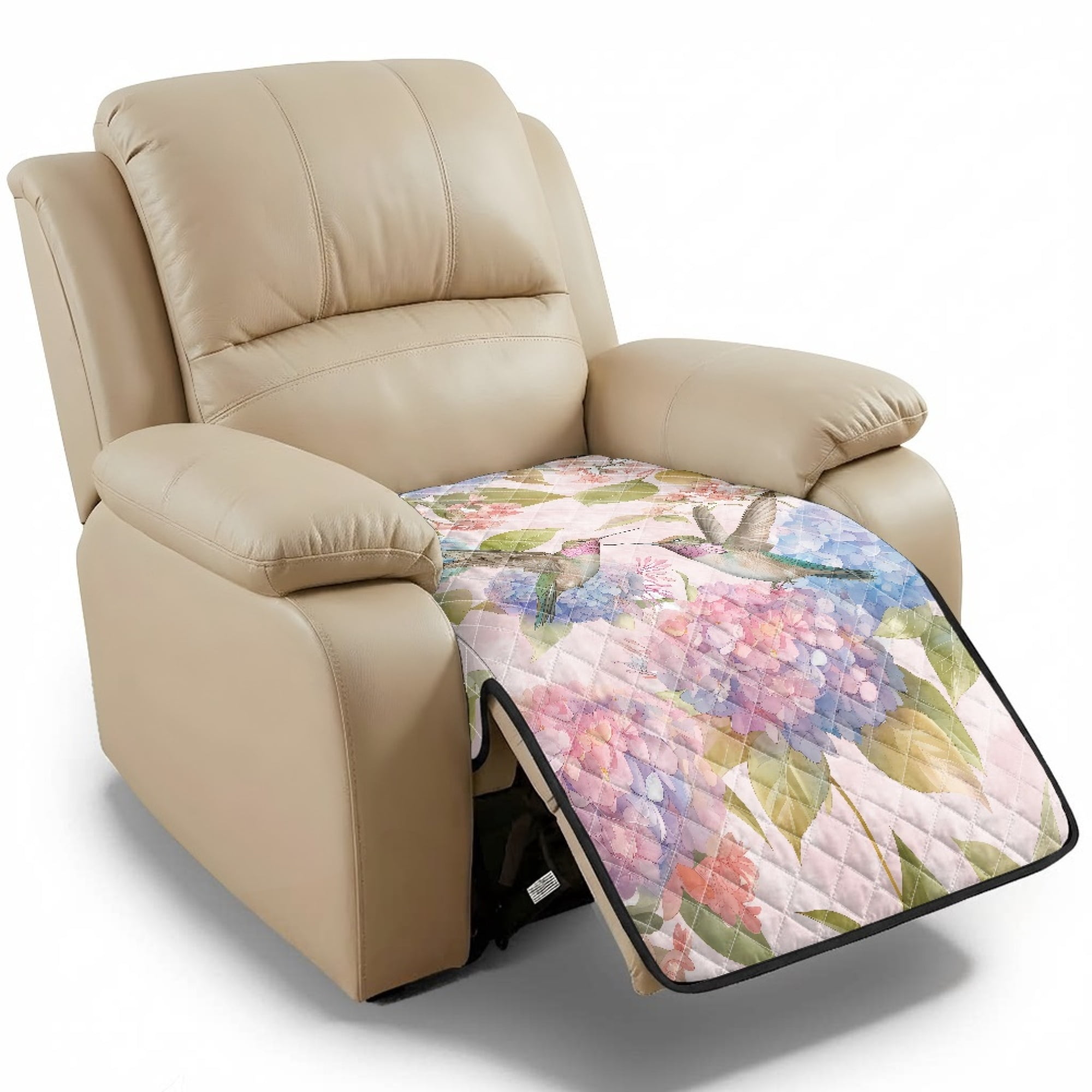 Whosucclay Hummingbird Hydrangea Pattern Waterproof Recliner Chair ...