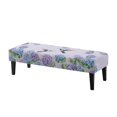 thumbnail image 1 of Whosucclay Hummingbird Hydrangea Print Stretch Dining Bench Cover Wear Resistant Bench Seat Furniture Protector Universal Bench Slipcover Rectangular Bench Cover for Wedding, Hotel, Party, 1 of 7