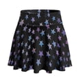 thumbnail image 1 of Whosucclay Inner Pockets Athletic Skort for Pickleball Daily Wear, Stars Pattern Polyester Spandex Soft Active Skort Built-in Shorts, Size X-Large, 1 of 9