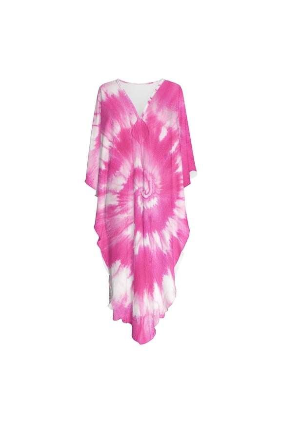 Kaftan Maxi Dress for Women One-Piece Kaftan Dress Moroccan Loose Fit Soft Breathable Muumuu Dress with Side Slits