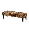 thumbnail image 1 of Whosucclay Leopard Print Dining Bench Cover Removable Bench Slipcover for Living Room, Bedroom, Kitchen Wear Resistant Bench Seat Protector Cover Soft Bench Protectors, 1 of 7