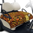 thumbnail image 1 of Whosucclay Leopard Tiger Golf Cart Seat Covers with Pockets, 4 Convenient Pockets Golf Cart Seat Blanket for Club Car Ezgo TXT RXV, 51.18 x 30.3 inches, 1 of 9