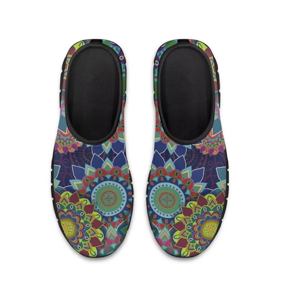 Whosucclay Mandala Sneakers for Women Slip-on Sneakers.Running Shoes, Comfortable and Lightweight Walking Shoes Fitness Shoes