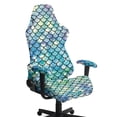 thumbnail image 1 of Whosucclay Mermaid Scale Print Gaming Chair Covers, Stretchable Computer Chair Slipcovers Cover Stretchable Elastic Machine Washable of Computer Game Office Chairs Cover, 1 of 8