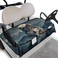 thumbnail image 1 of Whosucclay Moon Wolf Golf Cart Seat Protector, Foldable Design Golf Cart Seat Cover with Storage Pockets Golf Cart Seat Blanket Towel for More 2 Person Seats, 1 of 7