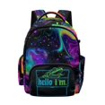 thumbnail image 1 of Whosucclay Neon Frog 17 Inch Rucksack for Girls Boys, Lightweight Adjustable Straps Large Capacity School Bookbag for High School Kindergarten Elementary School, 1 of 8