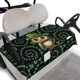 thumbnail image 1 of Whosucclay Owl Clover 4 Front Pockets Golf Cart Seat Cover Comfortable for Yamaha EZGO Club Car Icon, Foldable Design Golf Cart Protector, 1 of 7