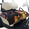 thumbnail image 1 of Whosucclay Palm Tree Sunset Design Foldable Golf Cart Seat Covers, Soft and Comfortable 4 Pockets for Club Car Ezgo TXT RXV Anti-Scratch, 1 of 9