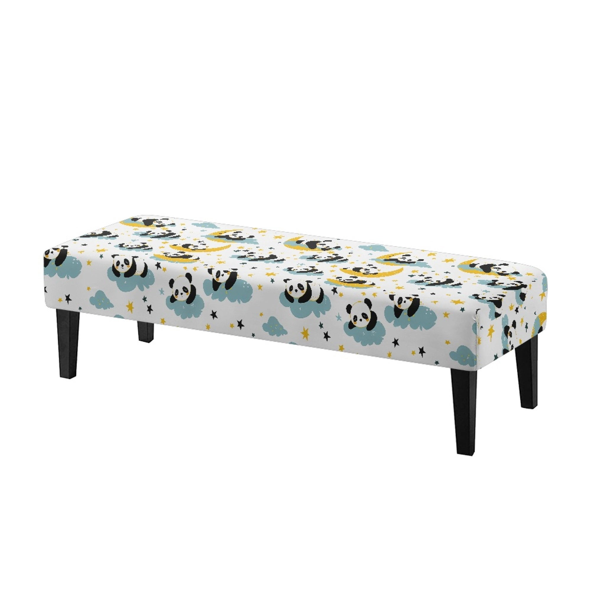 Whosucclay Panda Moon Star Print Dining Room Bench Covers, Waterproof ...