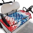 thumbnail image 1 of Whosucclay Patriotic Star Pattern Golf Cart Seat Cover, Anti-Fade Durable With 4 Storage Pockets Golf Cart Seat Protector for EZGO Club Car Yamaha, 52.36" x 32.28", 1 of 7