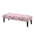 thumbnail image 1 of Whosucclay Pink Butterfly Print Stretch Dining Bench Cover Universal Bench Seat Furniture Protector Wear Resistant Bench Seat Cushion Slipcovers for Dining Room, Living Room, 1 of 7