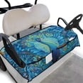 thumbnail image 1 of Whosucclay Pixelated Peacock Display 4 Front Pockets Golf Cart Seat Cover Multi-Pockets for Club Car EZGO Yamaha Icon, Elastic Golf Cart Seat Protector, 1 of 7
