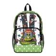 thumbnail image 1 of Whosucclay Polka Dots Pattern 17 Inch Large Capacity Clear Backpack for Girls Boys, Adjustable Straps Heavy Duty Transparent Backpack for High School Kindergarten, 1 of 10
