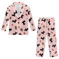 thumbnail image 1 of Whosucclay Puppy Bone Pattern Boys Suit, Polyester Fabric Boys Suit Set for School Wedding Photograph, Single Button Single Button Front Anti-Fade, 1 of 10