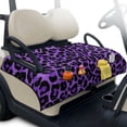 thumbnail image 1 of Whosucclay Purple Leopard Print Golf Cart Seat Cushion Cover, Golf Cart Cover Protector 4 Pockets Golf Cart Seat Towel Blanket for Club Car Ds Precedent Tempo, 1 of 9