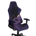 thumbnail image 1 of Whosucclay Purple Marble Print Gaming Chair Cover with Armrest Covers 4 Pieces Stretch Racing Computer Chair Slipcover Set Washable Rotating Desk Chairs Protector Cover, 1 of 8