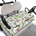 thumbnail image 1 of Whosucclay Rainbow Clover Dots Seat Cushions, Thickened Fashion Anti-Slip Golf Cart Seat Cover for EZGO Yamaha Club Car, 52.36" x 32.28", 1 of 7