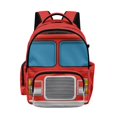 thumbnail image 1 of Whosucclay Red Fire Truck 17 Inch School Bookbag, Adjustable Straps Students Rucksack for Boys Girls, Large Capacity Backpack for High School Middle School College, 1 of 8