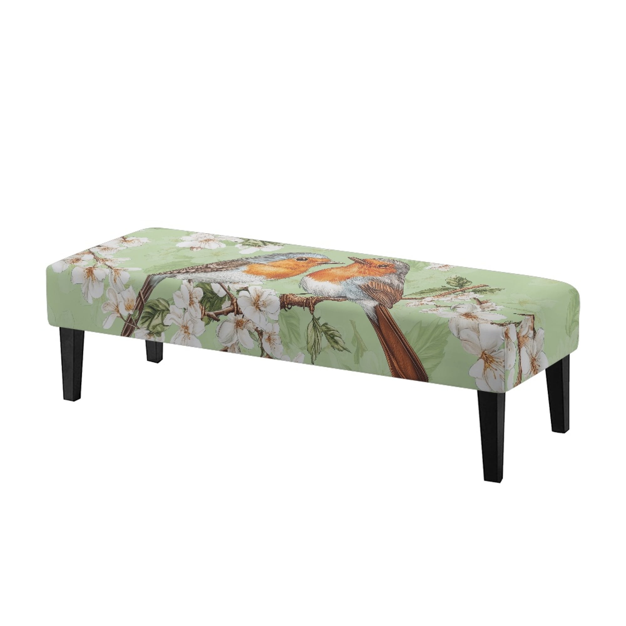 Whosucclay Robin Cherry Blossom Print Dining Room Bench Slipcovers ...