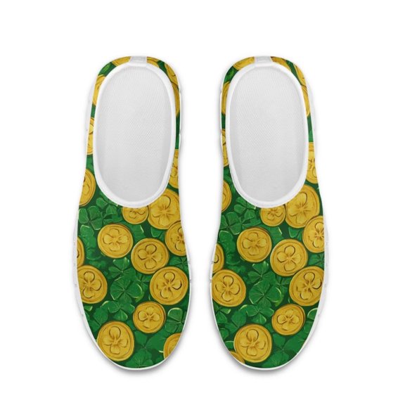 Whosucclay Running Shoes for Women Non Slip Slip On Sneakers Gym Workout Shoes Lightweight Breathable Tennis Shoes Mesh Walking Sneakers