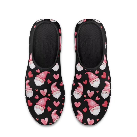 Whosucclay Santa Claus Sneakers for Women Slip On Running Shoes Lightweight Walking Tennis Shoes Non Slip Comfortable Fashion Sneakers