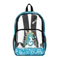 thumbnail image 1 of Whosucclay Seahorse Ocean Print Clear Backpack for Girls Boys, 17 Inch Side Pockets Shoulder Bag Elementary Kindergarten with Wide Shoulder Straps Transparent, 1 of 10