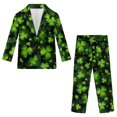 thumbnail image 1 of Whosucclay Shamrocks, Durable Polyester Boys Suits Adjustable Elastic Waist Anti Deform Formal Wear Outfit for Ring Bearer Graduation Photograph, 1 of 10