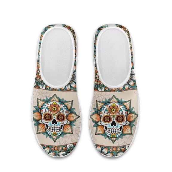 Whosucclay Skeleton Sneakers for Women Slip-on Sneakers.Running Shoes, Comfortable and Lightweight Walking Shoes Fitness Shoes