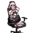 thumbnail image 1 of Whosucclay Skull Heart Music Note Print Gaming Chair Covers, with Armrest Cover Computer Chairs Slipcovers Stretchable Elastic Machine Washable Gaming Chair Seat Cover Valentine's Day Decor, 1 of 8