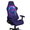 thumbnail image 1 of Whosucclay Skull Print Gaming Chair Cover, Stretchable Elastic Computer Desk Chair Cover with Armrest Covers, 4Pcs Soft Non Fading Office Chairs Covers Slipcovers, 1 of 8