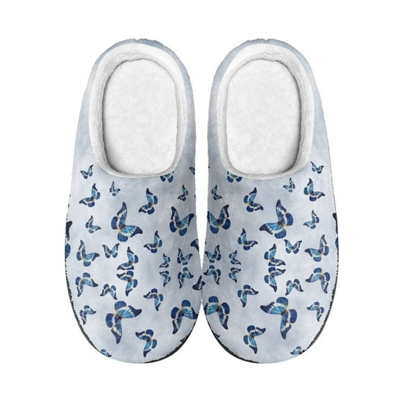 Whosucclay Slippers for Women Mens Winter Warm Memory Foam Cotton Home Slippers Soft Plush Fleece Slip on House Slippers for Girls Indoor Outdoor Shoes