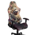 thumbnail image 1 of Whosucclay Sloth Forest Print Office & Gaming Chair Slipcover Breathable Stretch Computer Desk Chair Cover with Zipper 4-Piece Racing Computer Chairs Slipcover Set, 1 of 8