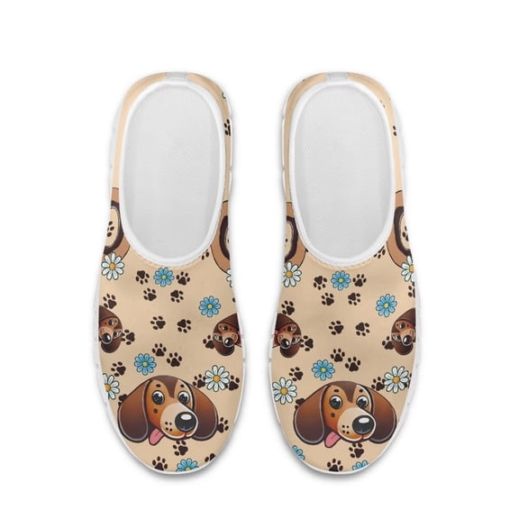 Whosucclay Sneakers for Women Slip On Walking Shoes Lightweight Breathable Non Slip Running Shoes Comfortable Fashion.Cartoon Dog