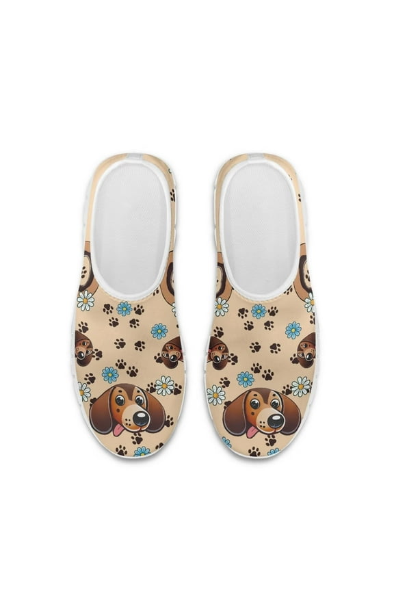 Sneakers for Women Slip On Walking Shoes Lightweight Breathable Non Slip Running Shoes Comfortable Fashion.Cartoon Dog