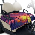 thumbnail image 1 of Whosucclay Soft and Comfortable Seat Cover Protector for 2 Person Club Car, Non-Slip Travel-friendly Seat Cushion Cover 4 Convenient Pockets, Tropical Palm Sunset, 1 of 9