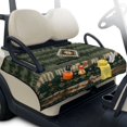 thumbnail image 1 of Whosucclay Southwestern Geometric Diamond Pattern Quilted Golf Cart Seat Covers, Quick Dry Foldable Keeps Seat Cool 4 Front Pocket for 2-Person Carts, 1 of 9