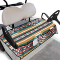 thumbnail image 1 of Whosucclay Southwestern Geometric Pattern Golf Cart Seat Protector, Easy Disassemble Anti-Fade Cover for Most 2 Seats Elastic Golf Cart Accessories, 52.36"x 32.28", 1 of 7