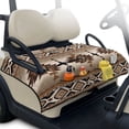 thumbnail image 1 of Whosucclay Southwestern Geometric Pattern Quilted Seat Covers, 4 Convenient Pockets Towel Blanket for Club Car Ds Precedent Tempo EZGO, Soft 51.18 x 30.3 inches, 1 of 9