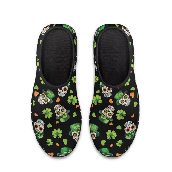 Whosucclay St. Patrick's Day Women's Slip-on Sneakers,Running and Fitness Shoes,Breathable Mesh Sneakers Footwear Easy to Clean Non-Slip EVA Soft Travel Shoes