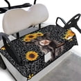 thumbnail image 1 of Whosucclay Sunflowers Highland Cattle Seat Cover, Durable Golf Cart Seat Cover Breathable Wear-Resistant Golf Cart Seat Protector for Most 2 Seats, 1 of 7
