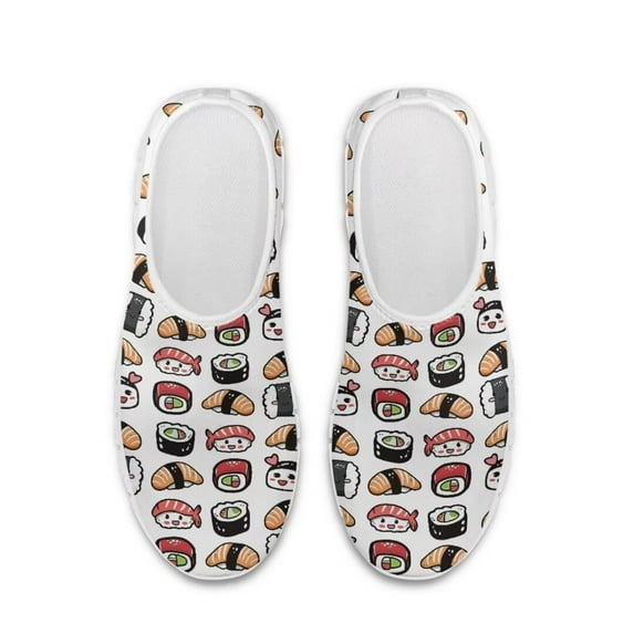 Whosucclay Sushi Sneakers for Women Soft Polyester and EVA Sold Slip On Sneakers Lightweight and Breathable Running Shoes and Hiking Shoes