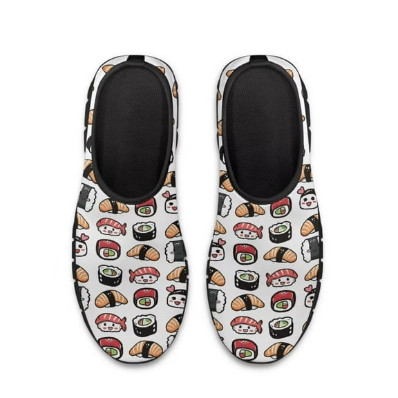 Whosucclay Sushi Sneakers for Women Soft Polyester and EVA Sold Slip On Sneakers Lightweight and Breathable Running Shoes and Hiking Shoes
