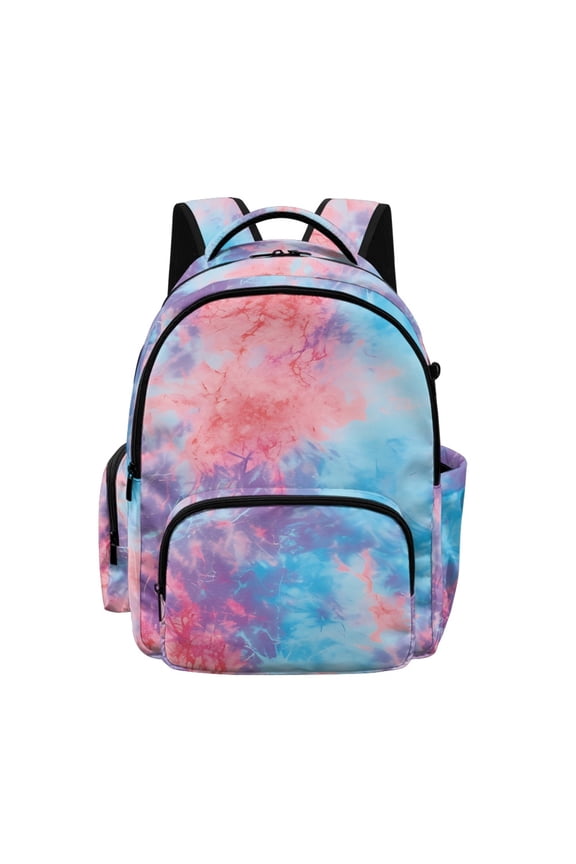 Tie Dye Swirl Kids Backpack for Boys Girls, Lightweight School Bag High School Elementary School Kindergarten with Large Capacity Adjustable Straps