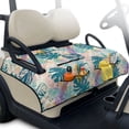 thumbnail image 1 of Whosucclay Tropical Leaves Golf Cart Seat Cover, 4 Convenient Pockets Golf Cart Seat Covers for 2-Seater Golf Cart EZGO Yamaha Carts Club Car, 51.18 x 30.3 inches, 1 of 9
