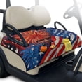 thumbnail image 1 of Whosucclay USA Flag Firework Pattern Golf Cart Accessories, 4 Pockets Golf Cart Seat Towel for Club Cars EZGO Yamaha, Travel-friendly 51.18 x 30.3 inches, 1 of 9