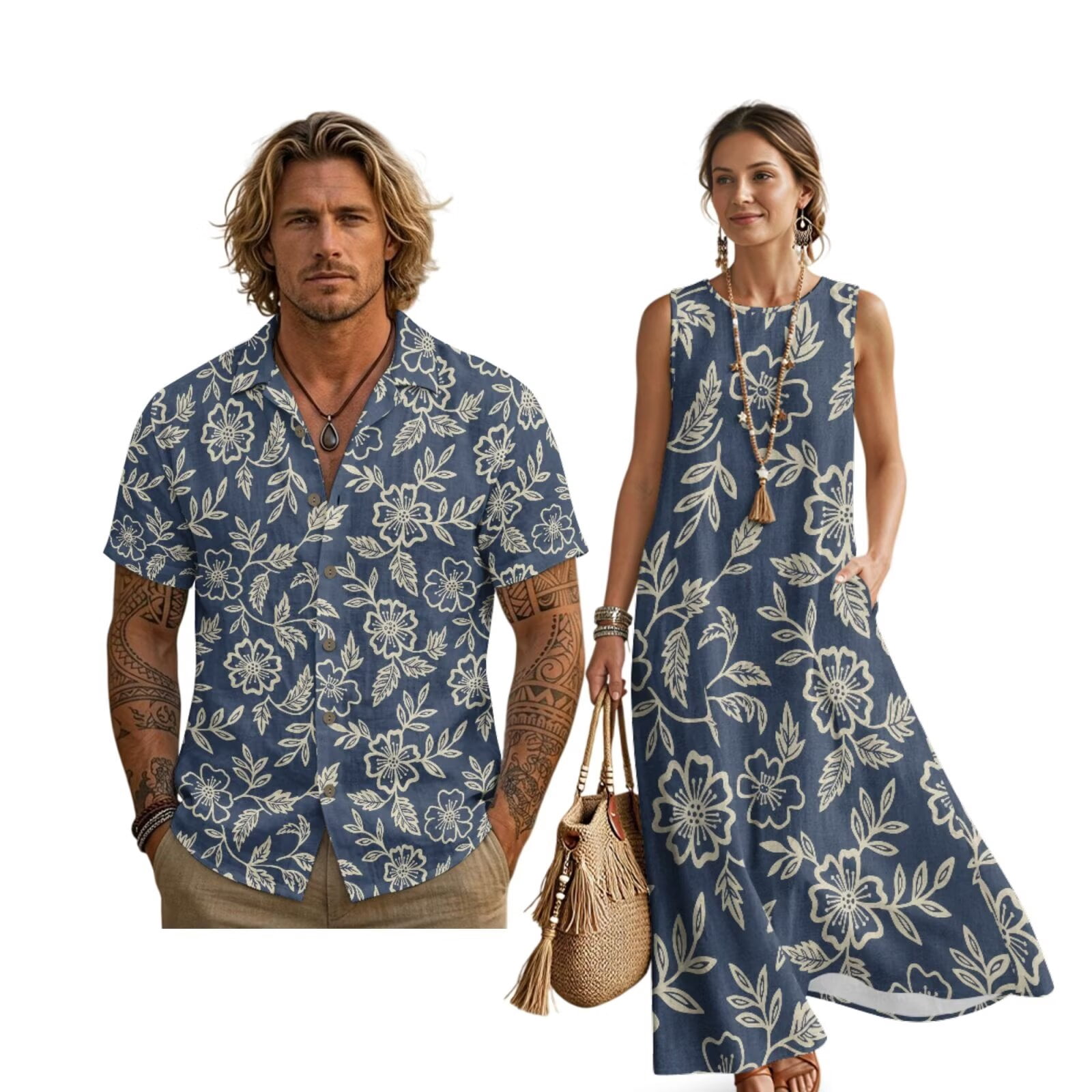 matching men's shirt and women's dress Couple Combo Matching Men's Shirt and Women's Dress Veer Zara-2 at 600/piece in Surat