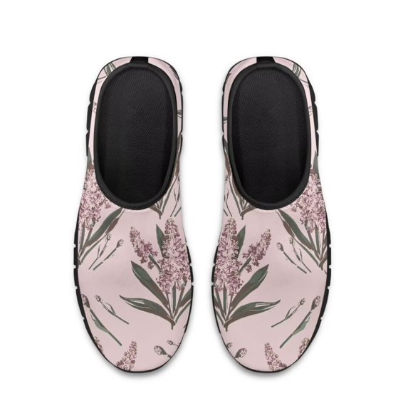 Whosucclay Women's Sneakers, Slip-on No Slip Shoes Suitable for: Walking, Running, Vacation Tennies, hyacinth Shoes