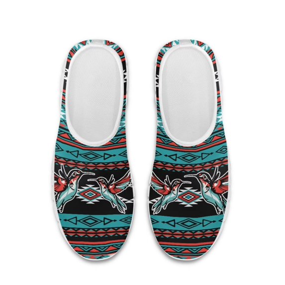 Whosucclay Womens Sneakers Slip-on Running Shoes Walking Shoes Hiking Shoes Comfortable and Breathable Tribal Style Shoes