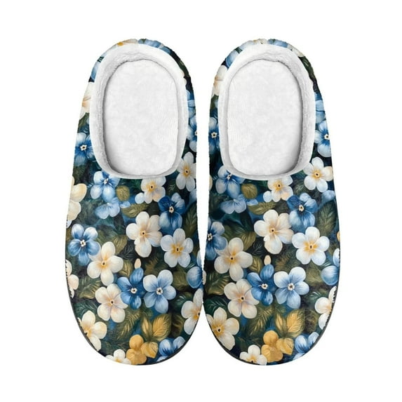 Whosucclay unisex Cotton Slippers Warm Soft House Shoes with Anti-slip Sole Cotton Slippers No Slip