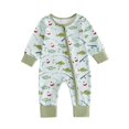 thumbnail image 1 of WhouRiu Baby Boys Casual Zip Up Bodysuit Fall Long Sleeve Fishing-Themed Graphic One-Pieces 0-18 Months, 1 of 4
